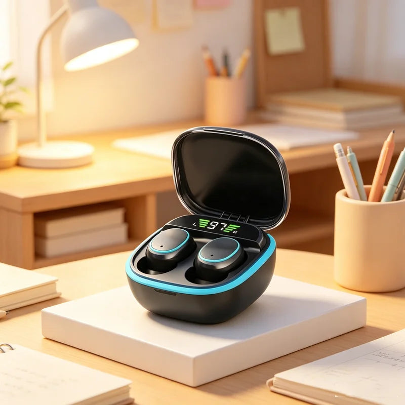 Original TWS Wireless Headphones LED Power Earphones Digital Display Headset Stereo Sound Bluetooth apply to smartphones